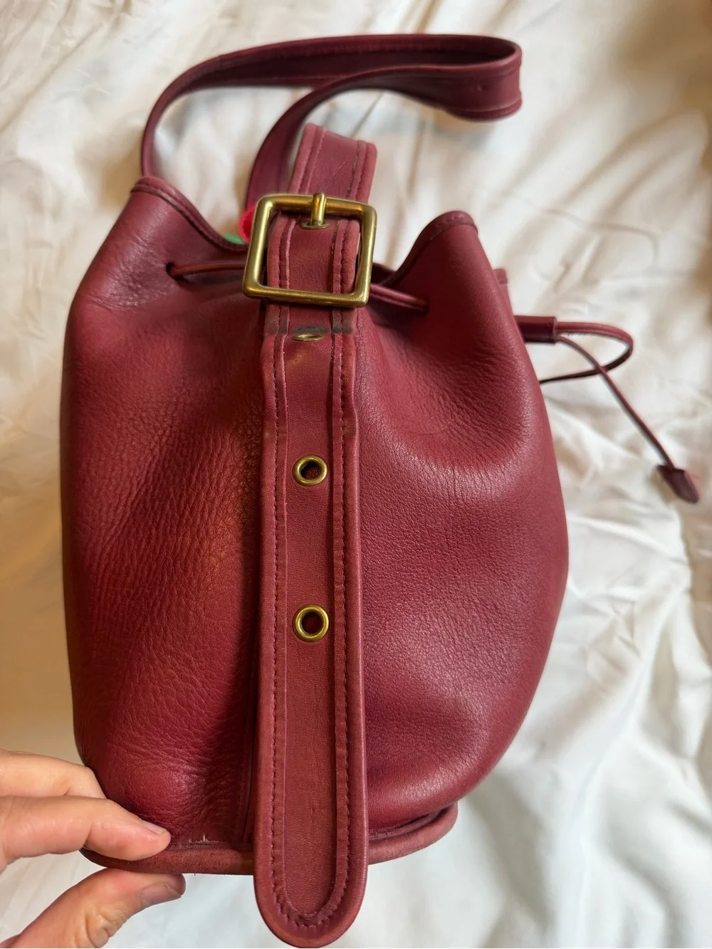 Vintage Coach Lula Legacy Drawstring Bucket Bag
